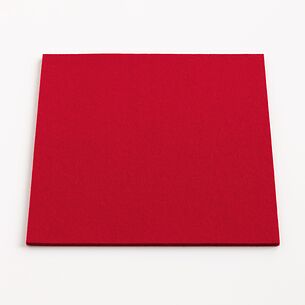 Wollfilz Untersetzer 25x25 cm Rot