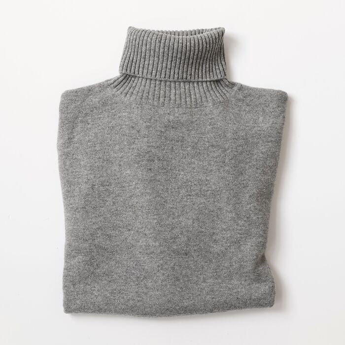 Sunday in Bed X Torquato Merino-Kaschmir-Pullover Grau XL