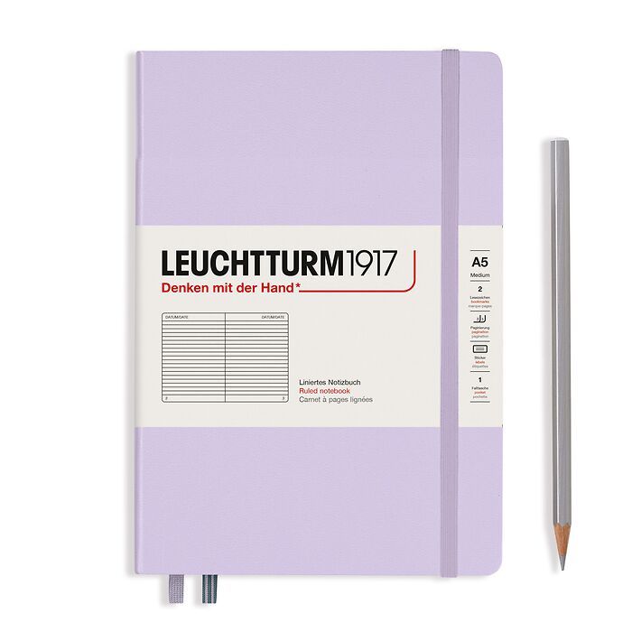 Leuchtturm1917 Notizbuch A5 liniert Lilac