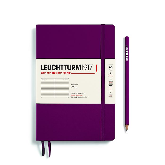 Leuchtturm1917 Notizbuch A5 liniert Port Red