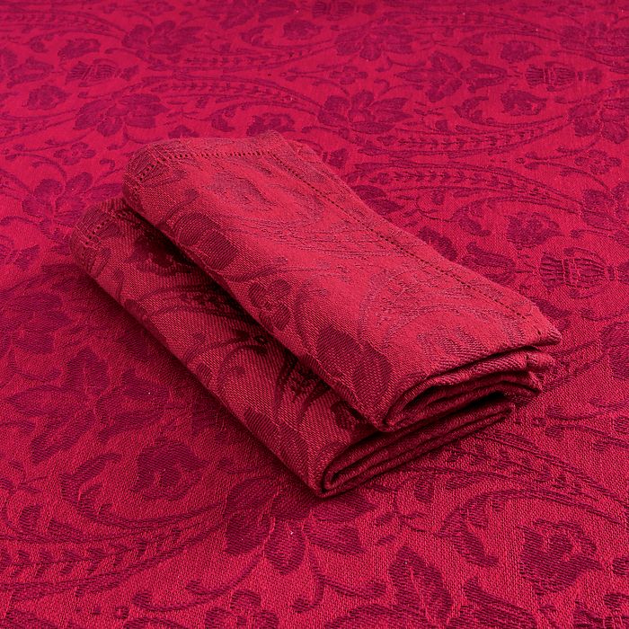 Donna di Coppe Serviette 40 x 40 cm Rosso