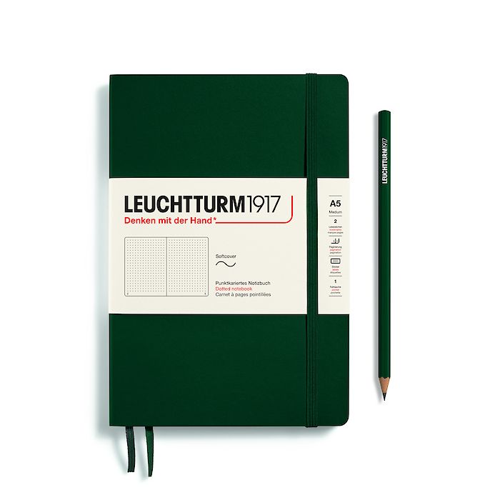 Leuchtturm1917 Notizbuch A5 dotted Forrest Green