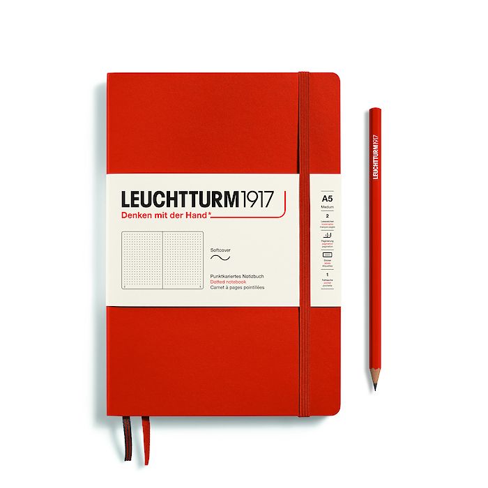 Leuchtturm1917 Notizbuch A5 dotted Fox Red