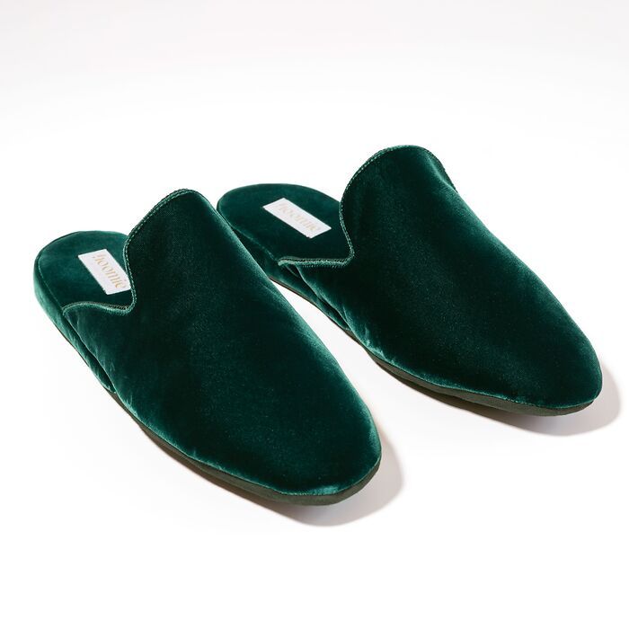 Hoomie Samtslipper Château Damen Green Gr. 38