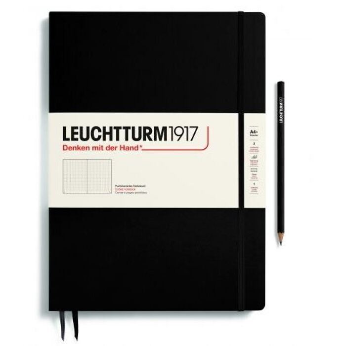 Leuchtturm1917 Notizbuch Master A4+ dotted Schwarz