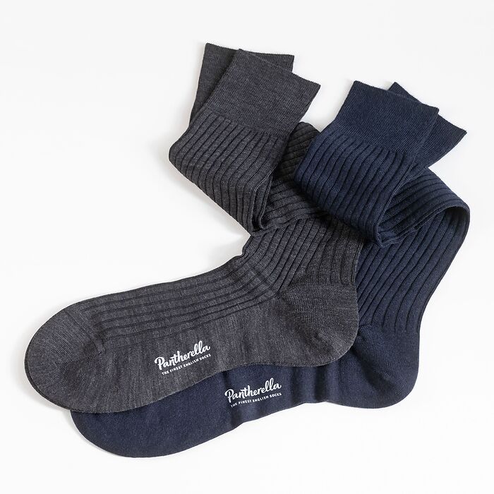 Pantherella Socken Laburnum Charcoal Gr. M