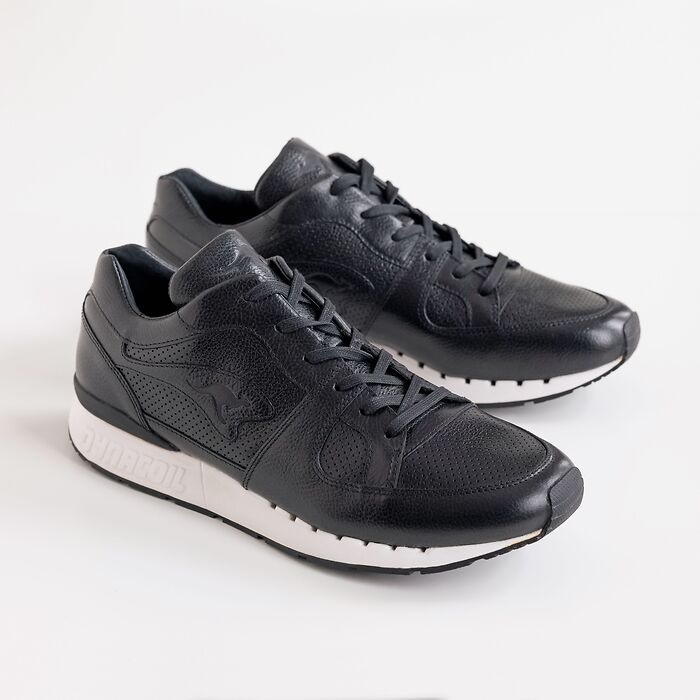 KangaROOS Leder-Sneaker Voltera Coil Black Gr. 42