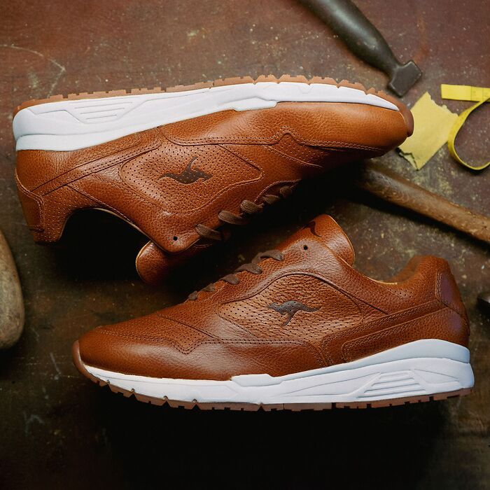 KangaROOS Leder-Sneaker Voltera Ultimate Cognac Gr. 46