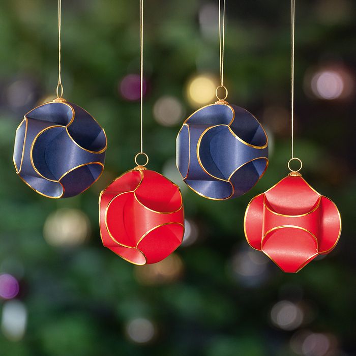 Weihnachtsbaumschmuck Triskele Rot 6 Stück