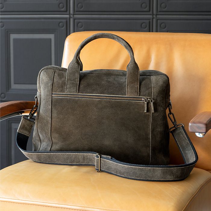 Thomas Riemer X Torquato Laptoptasche aus Ziegenleder