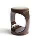 Signet Ring Stool mit Samtkissen Brown