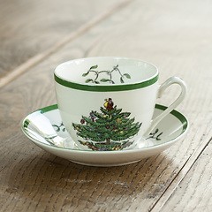 Spode Christmas Tree Teetasse mit Untertasse 220 ml